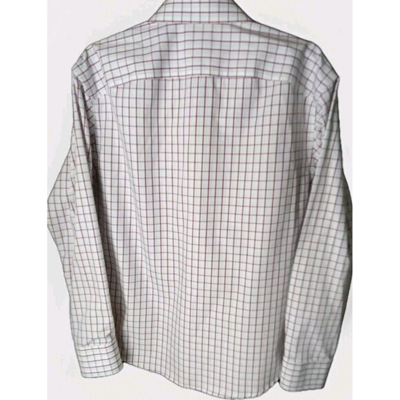 UNTUCKIT SIZE L MEN'S SHIRT PLAID LONG SHIRT WRINKLE FREE 100% COTTON - Picture 3 of 3